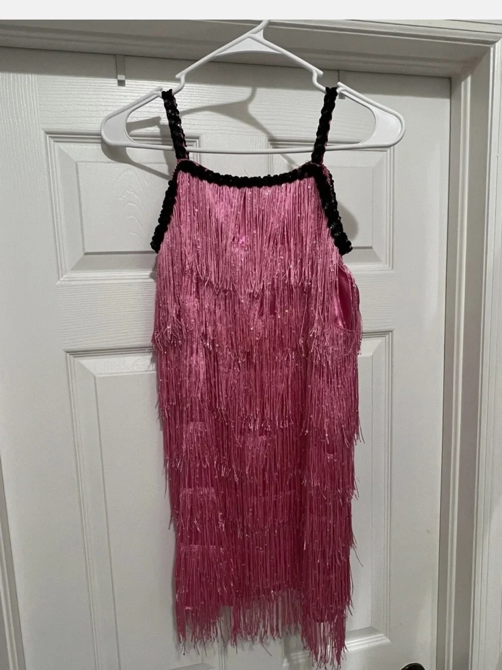 Chasing Fireflies Pink Fringe Flapper Dress